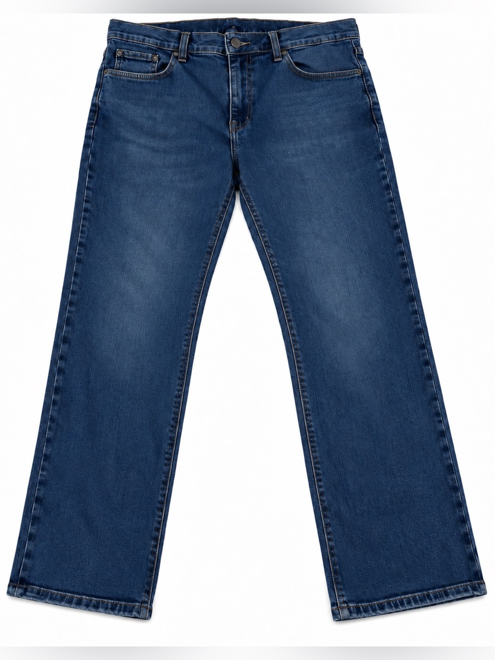 Mott & Bow Men's Straight-Leg Dark Blue Denim Jeans Size W33 L30